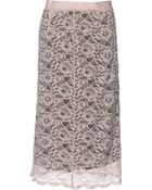 Stefanel Lace Skirt - Lyst