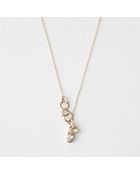 Blanca Monros Gomez Morganite Charm Lariat Necklace - Lyst