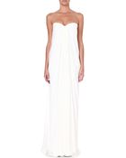 Alexander McQueen Bustier Silk Gown - Lyst