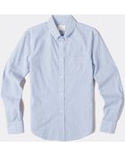 Band of Outsiders L/S Pucker Mille Stripe Shirt - Lyst
