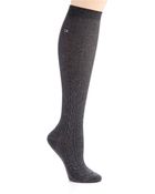 Calvin Klein Cable Knit Knee High Socks - Lyst