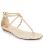 Dv By Dolce Vita Alya Faux Leather Flat Sandals - Lyst