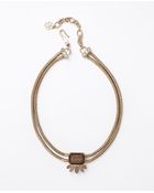 Ann Taylor Botanique Cluster Necklace - Lyst