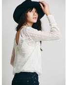 Free People Womens Midnight Wind Top - Lyst