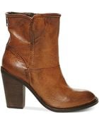 Steven By Steve Madden Earla Moto Booties - Lyst
