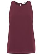 Glamorous Burgundy Sleeveless Top - Lyst