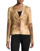 ESCADA Short Lined Printed One-Button Jacket - Lyst