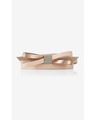 Express Center Bow Adjustable Skinny Belt - Lyst