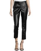 Philosophy Faux-Leather Cropped Leggings - Lyst