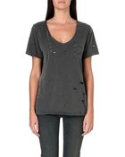 Free People Tommy Destroyed T-shirt - Lyst