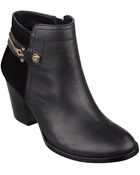Ivanka Trump Tifton Leather And Suede Booties - Lyst