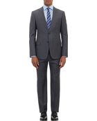 Armani Plaid Two-button Suit - Lyst
