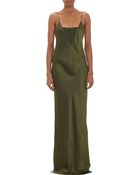 Nili Lotan Charmeuse Camisole Maxi Dress - Lyst