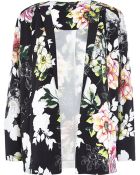 River Island Pink Floral Print Crepe Jacket - Lyst