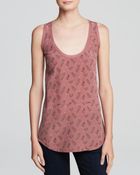 Joie Tank Rain Spotted Feathers - Lyst