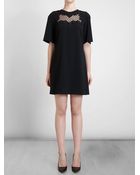 Dolce & Gabbana Lace Detail Shift Dress - Lyst