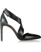 Alexander Wang Marcele Elaphe And Leather Pumps - Lyst