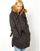 Asos Strapping Parka - Lyst