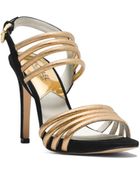 Michael Kors Cameron Embossed-Leather Sandal - Lyst