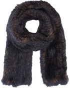 Barneys New York Fur Scarf - Lyst