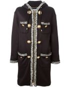 Moschino Hooded Coat - Lyst