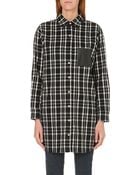 Maje Flannel Shirt Dress - Lyst