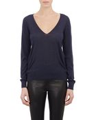 Balenciaga Cashmere V-Neck Sweater - Lyst