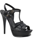Saint Laurent Tribute Sandal - Lyst