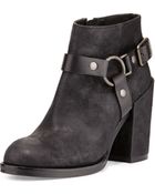 Ash Falcon Ring Strap Leather Ankle Boot - Lyst