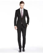 Dolce & Gabbana Black Wool Two-Button Suit With Flat Front Pants - Lyst