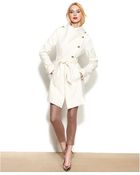 Guess Asymmetrical Wool-Blend Belted Coat - Lyst
