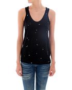 Rag & Bone Canottiera Bianco/Nero - Lyst