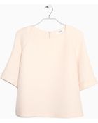 Mango Textured Top - Lyst