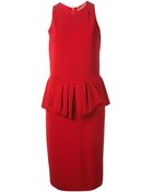 Giambattista Valli Sleeveless Peplum Dress - Lyst