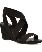 Nine West Juna2 Elastic Wedge Sandals - Lyst