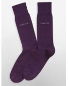 Calvin Klein Egyptian Cotton Flat Knit Socks - Lyst