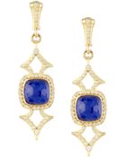 Armenta Elongated Lapis & Diamond Earrings - Lyst
