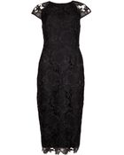 Ted Baker Lace Fitted Dress - Lyst