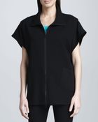 Lafayette 148 New York Oversized Zigzag-Stitch Jacket - Lyst