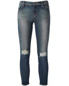 J Brand Distressed Skinny Jean - Lyst
