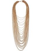 Topshop Mega Chain Multirow Necklace - Lyst