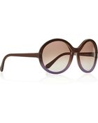 Marni Roundframe Dãgradã Acetate Sunglasses - Lyst