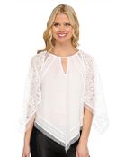 BCBGMAXAZRIA Elyza Printed Blocked Top - Lyst
