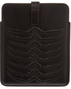 Alexander McQueen Ribcage Leather Ipad Case Aso0o - Lyst