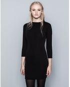 Pull&Bear Long-Sleeved Dress - Lyst