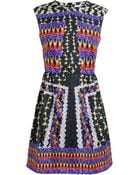 Peter Pilotto Abstract Silk Sleeveless Dress - Lyst