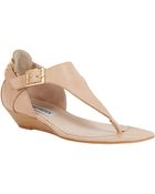Steve Madden Slyce Leather Sandals - Lyst