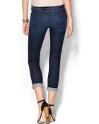 7 For All Mankind The Skinny Crop & Roll Jeans - Lyst