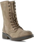 Steve Madden Monch-C Sm Calf-Leather Biker Boots - Lyst