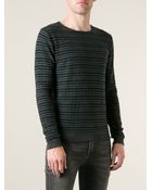 Roberto Collina Striped Sweater - Lyst